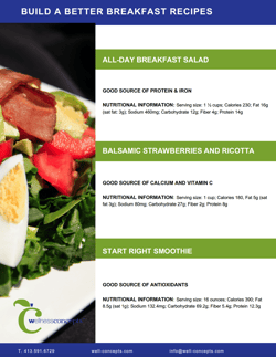 Build a Better Breakfast Handout Image