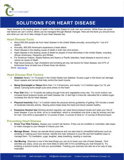 Solutions for Heart Disease Image