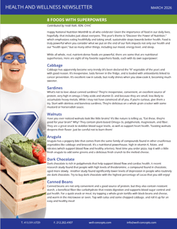 Screenshot of the March newsletter.