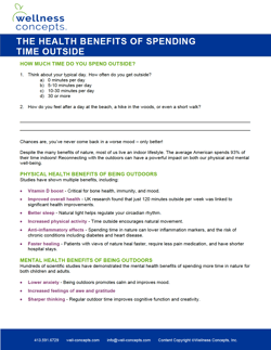 Health Benefits of Spending Time Outside