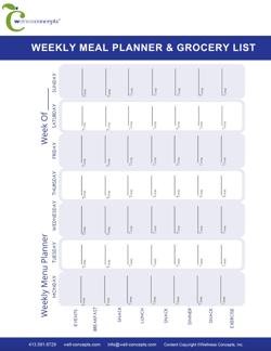 Weekly Meal Planner & Grocery List Image