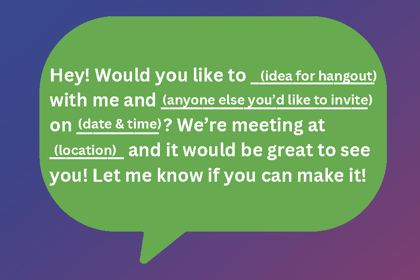 dinner invite graphic